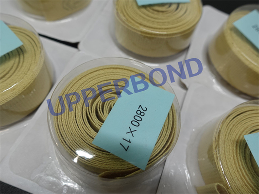 MK8 MK9 KDF2のタバコは棒機械リネンAramid Garnitureテープ14.5*2800をろ過する